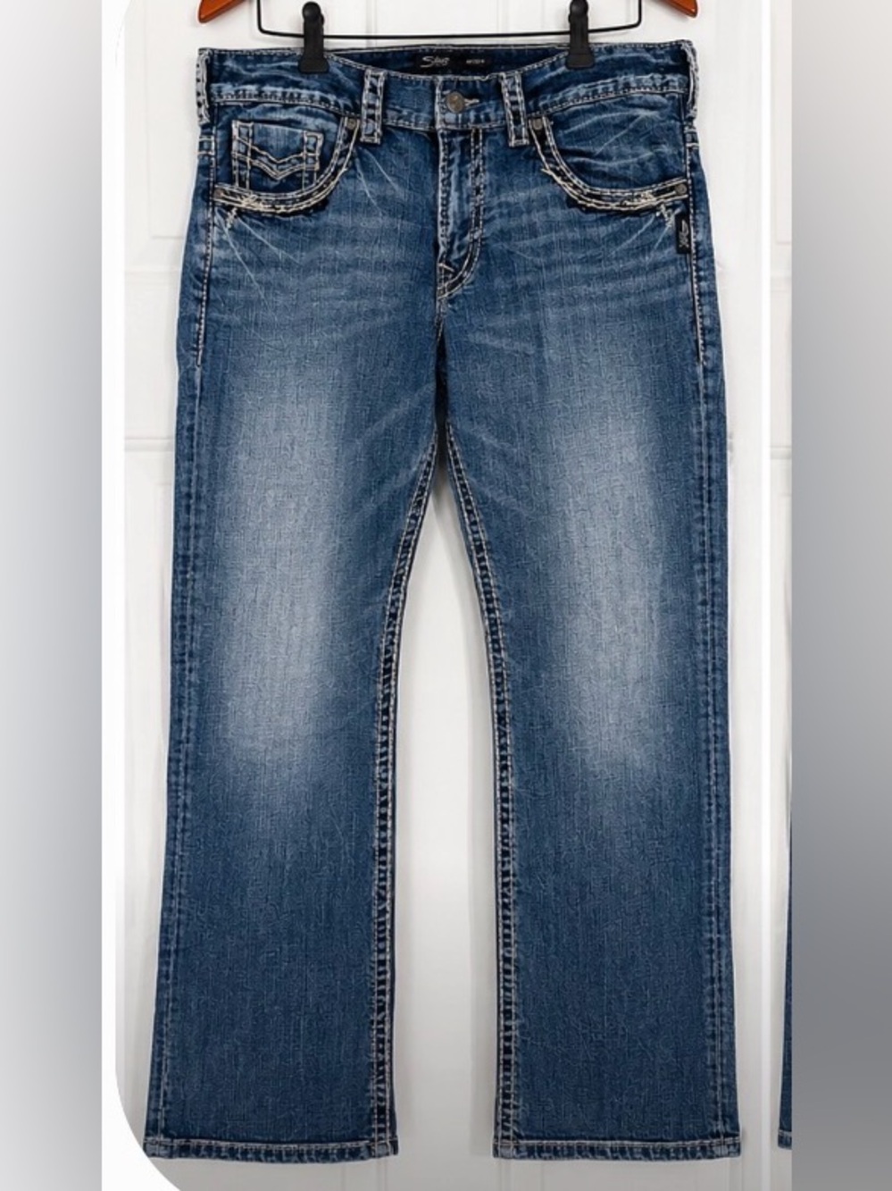 Silver Jeans Gordie Men's 36x32 Relaxed Straight Blue Jeans